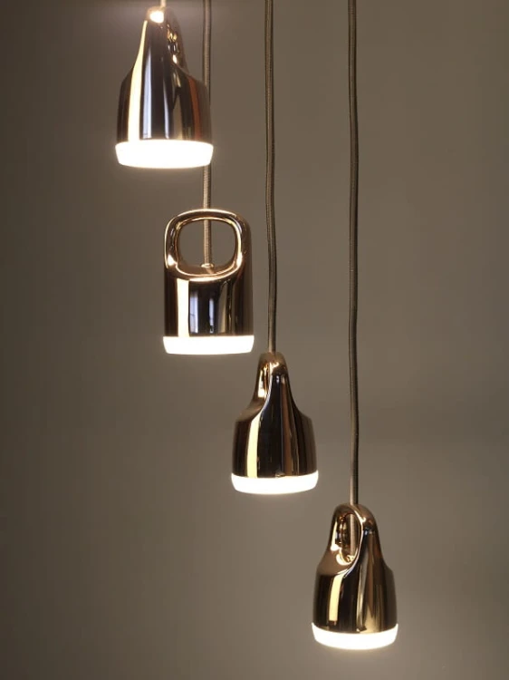 Bag Spiral –  duża nowoczesna lampa wisząca  LED