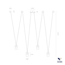 Bag Liniowa  nowoczesna lampa wisząca  LED