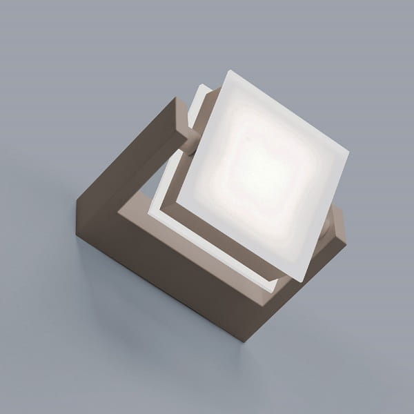 Axella  kwadrat lampa ścienna regulowana biała, czarna, beżowa