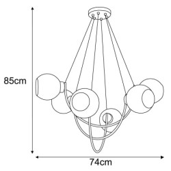 SIRIUS 6 lampa wisząca sufitowa K-2629