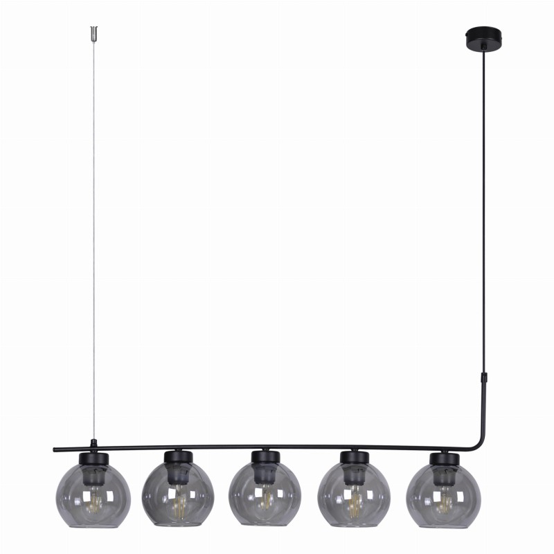 Torvi 5 liniowa lampa kule wisząca pięć kloszy