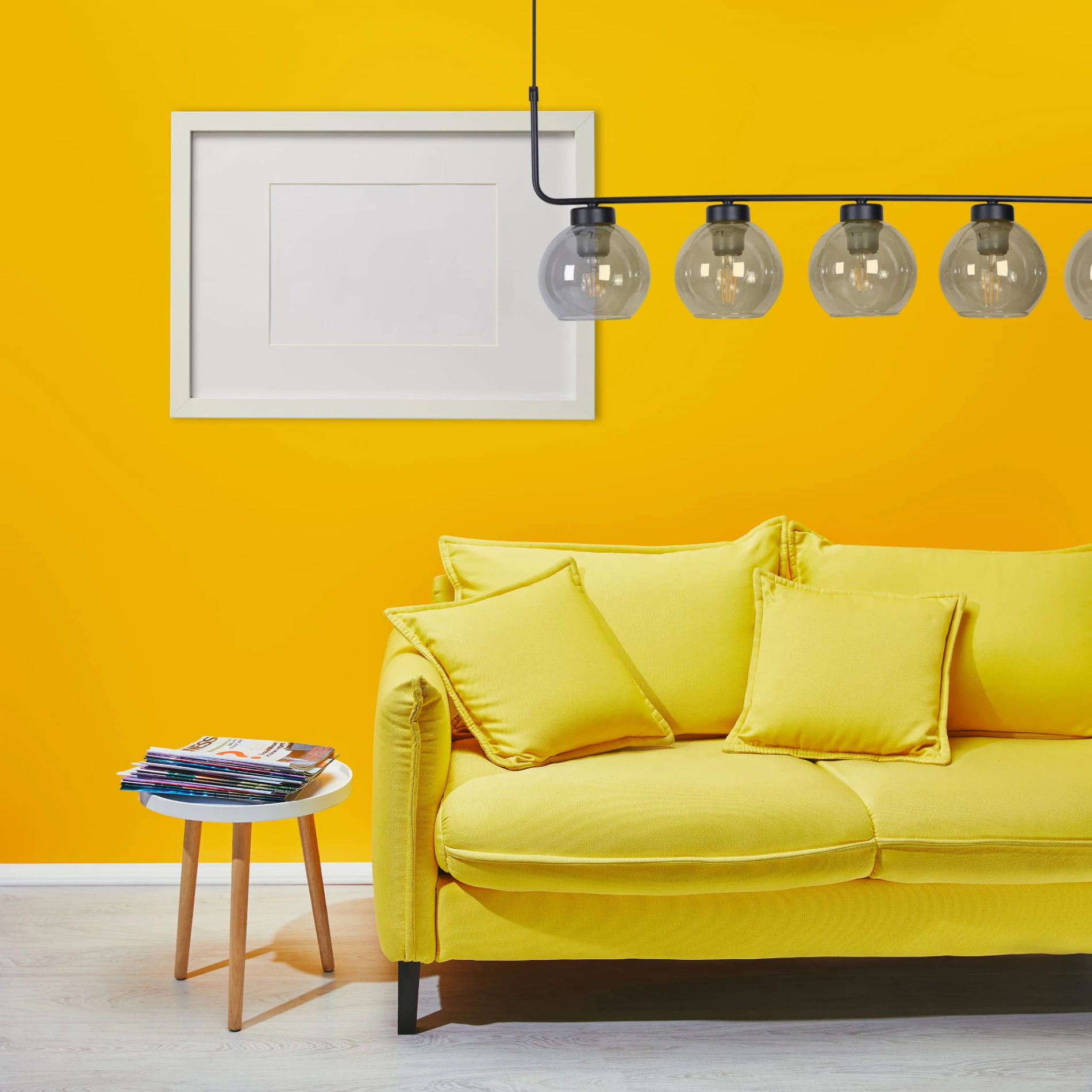 Torvi 5 liniowa lampa kule wisząca pięć kloszy (2)