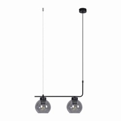 Torvi 2 liniowa lampa kule wisząca dwa klosze