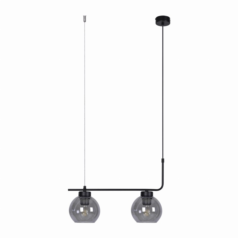 Torvi 2 liniowa lampa kule wisząca dwa klosze