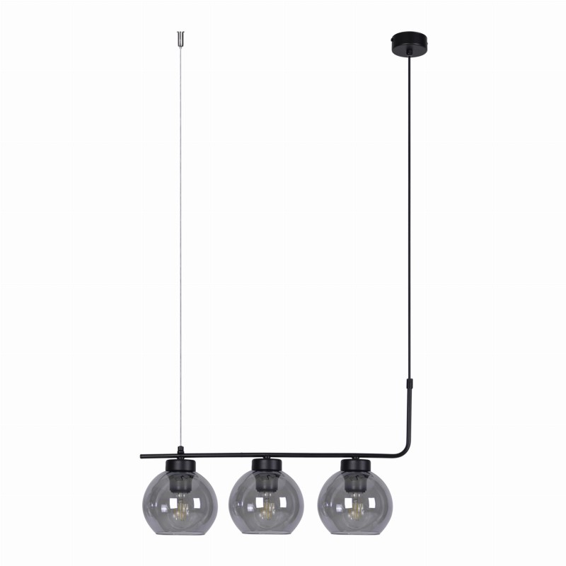 Torvi 3 liniowa lampa wisząca kule 3 klosze