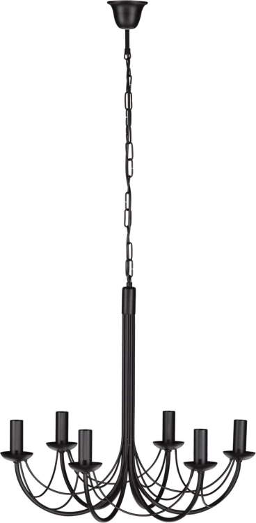 żyrandol tradycyjny czarny Perseo B