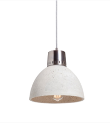 KORTA 1 betonowa lampa wisząca średnica 28,5 cm.
