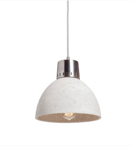 KORTA 1 betonowa lampa wisząca średnica 28,5 cm.