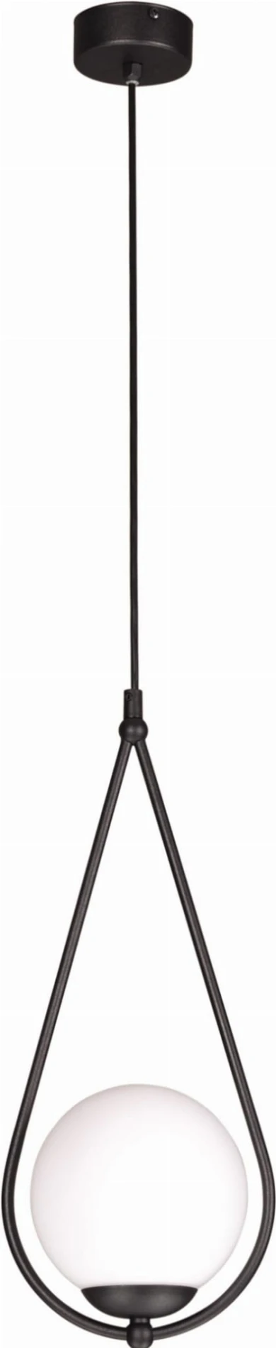 Neve Black pojedyncza mleczna kula lampa wisząca