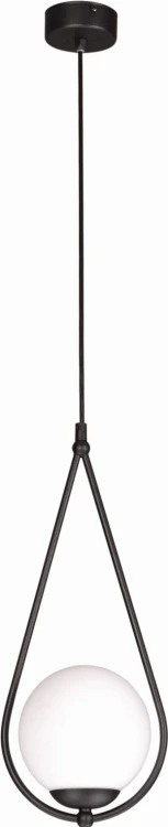 Neve Black pojedyncza mleczna kula lampa wisząca