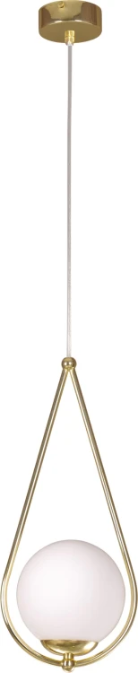Neve Gold pojedyncza mleczna kula lampa wisząca