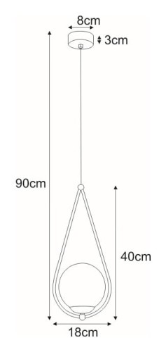 Neve Gold pojedyncza mleczna kula lampa wisząca wymiary
