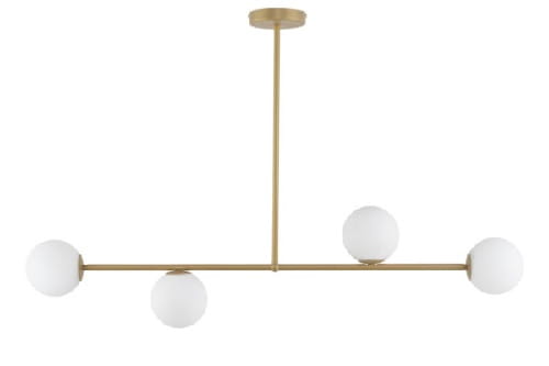 Lampa  wisząca pozioma biała sszklane mleczne klosze Gama 4.jpg