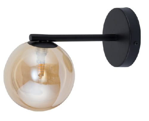 Kinkiet szklana kula - Roma -  bursztyn