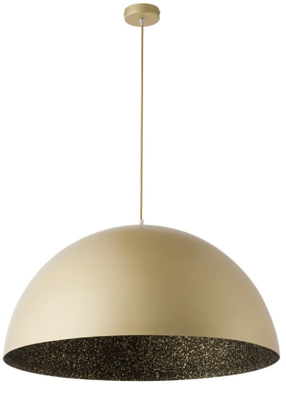 Sfera Sigma  lampa sferyczna złota środek czarny nakrapiany średnica 35, 50, 70, 90 cm