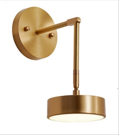 Sycylia – kinkiet ścienny LED mosiądz 12 cm