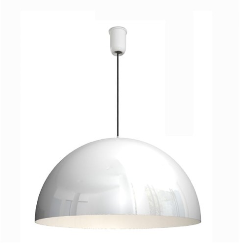 Lampa wisząca COCCO Hemisfera Monocolor czarna 60 cm nad stół Domodes