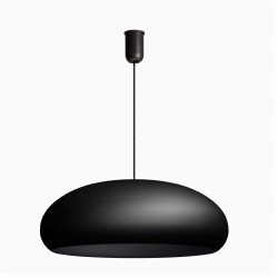 Duża lampa wisząca Cocco Ufo Monocolor  czarna 60 cm nad wyspę Domodes