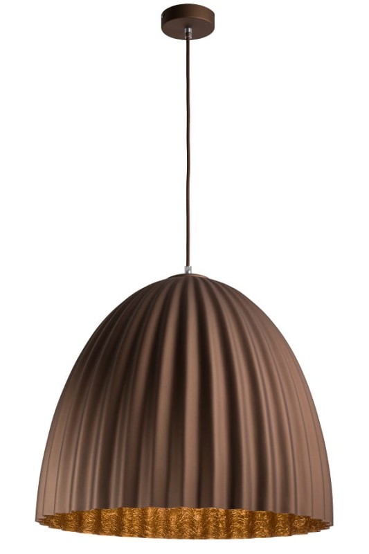 Telma Sigma brązowa lampa wisząc nad stół  średnica 50, 70cm środek miedziany