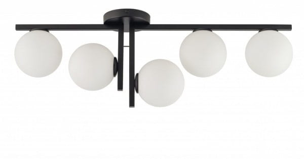 Plafon sufitowy, LED - Andy 5 czarny