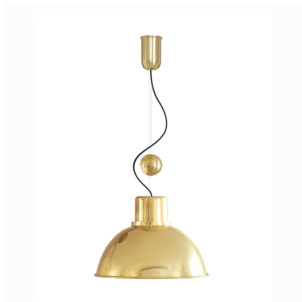 REFLEX MAXI Brass z regulacją lampa wisząca retro mosiądz