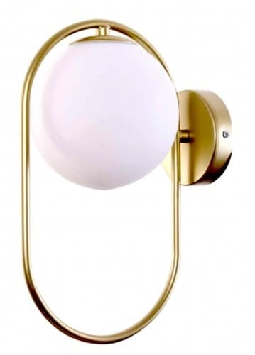 Kinkiet ścienny biała kula -  elipsa 32cm - White Ball Elipse