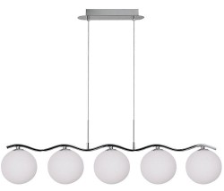 Lampa wisząca, szklane kule - Ramon 5