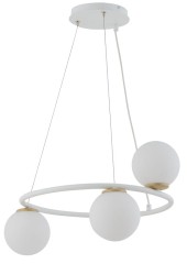Lampa wisząca, białe kule - Gama Sigma 3 biała