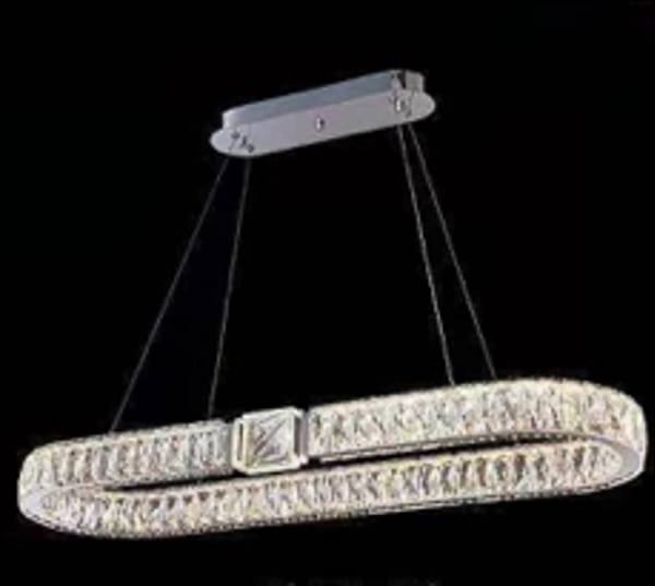 Żyrandol kryształowy LED, podłużny - Nija Long 80