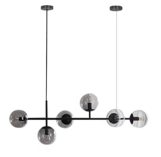 Lampa wisząca - Adrian - długa, 120cm, w kolorze czarnym