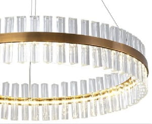 Crystal Icicle Hobolin LED 60cm  nowoczesny żyrandol kryształowy