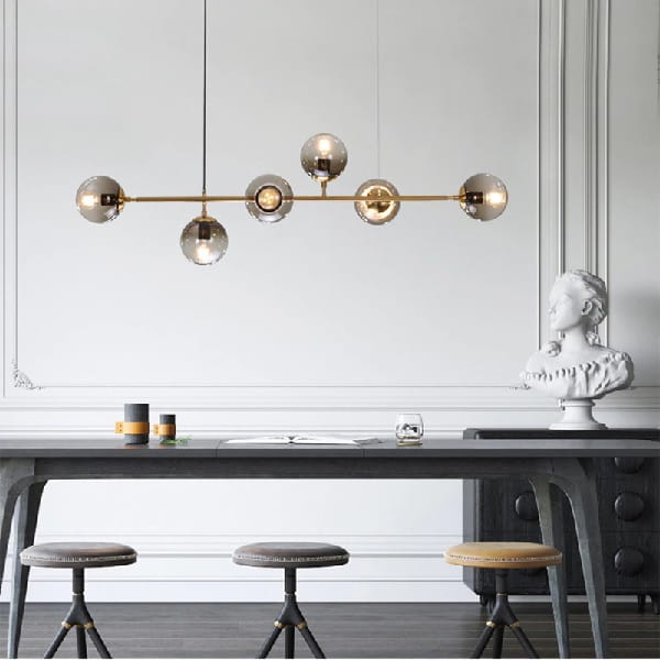 lampa liniowa kolor brass, klosze barwione szare adrian.jpg