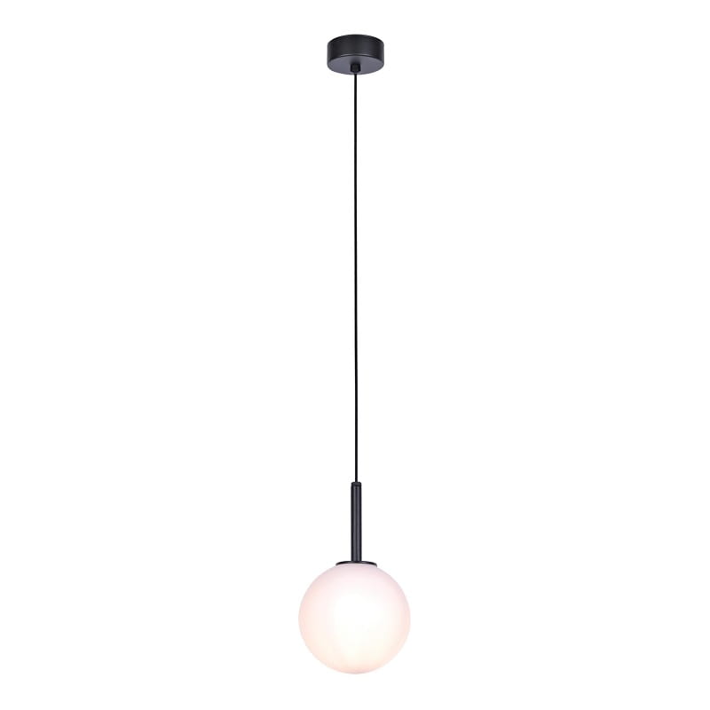 pojedyncza lampa wisząca, mleczna kula Faro 14.jpg
