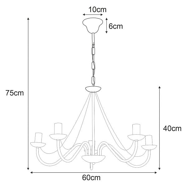 czarny żyrandol klasyczny Baretz 5 wymiary.jpg