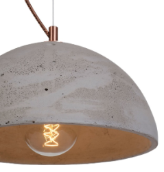 SFERA M betonowa lampa sufitowa, średnica 32 cm