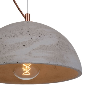 SFERA M betonowa lampa sufitowa, średnica 32 cm