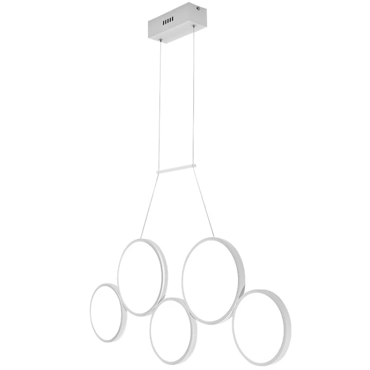 wisząca lampa led , pięć pierścieni -Anulus Biała.jpg