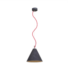 KOBE 3 betonowa lampa sufitowa, wysokość 21 cm