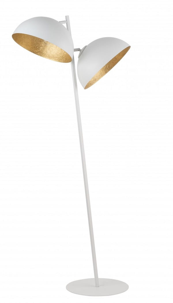 Sfera Sigma podłogowa lampa stojąca biała złota.jpg