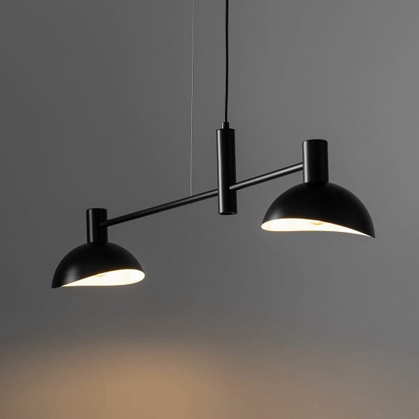 Lampa wisząca czarna 2 klosze - Artis 2, 40525, aranżacja.jpg