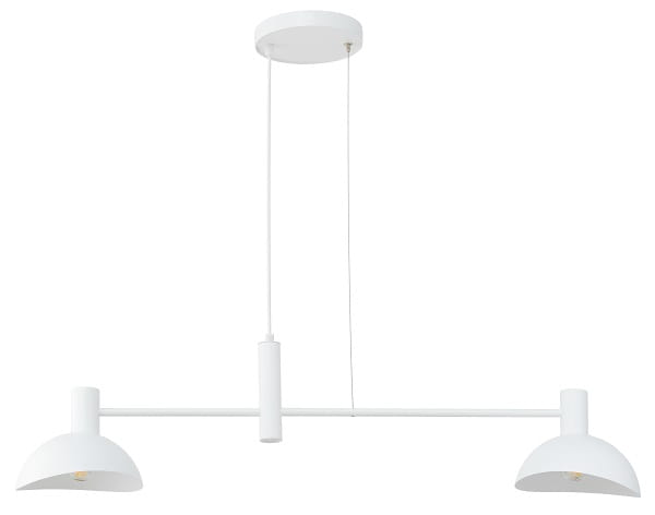 Lampa wisząca biała,  2 klosze - Artis 2, 40526.jpg