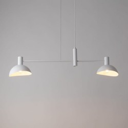 Lampa wisząca biała,  2 klosze - Artis 2, 40526, aranżacja.jpg