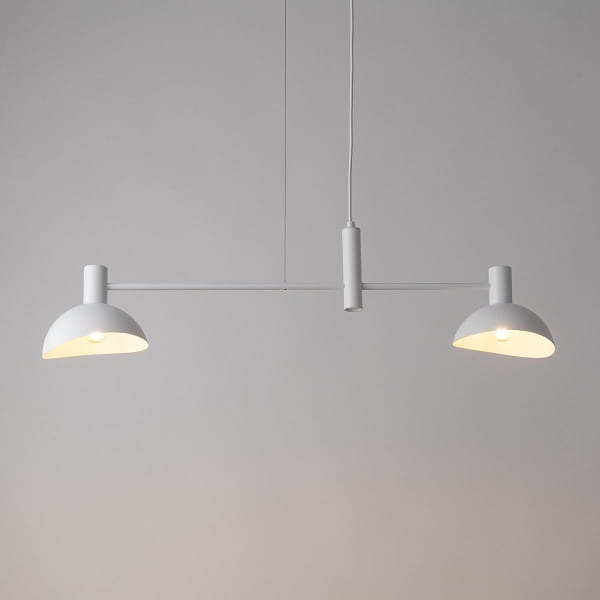 Lampa wisząca biała,  2 klosze - Artis 2, 40526, aranżacja.jpg
