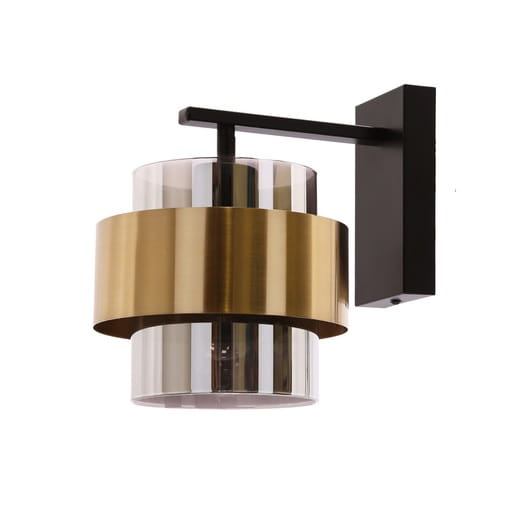 Kinkiet czarny z mosiądzem-Spiega kinkiet, szkło bezbarwne-(2).jpg