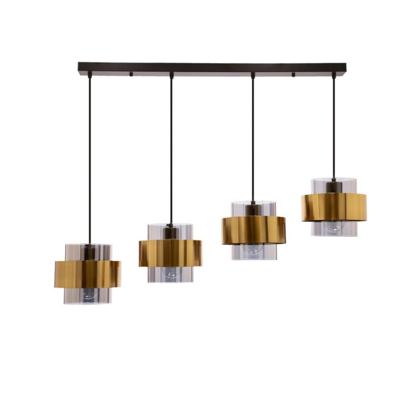 Liniowa lampa wisząca, trzy bezbarwne klosze, Spiega 4 (2).jpg