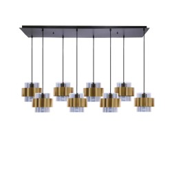 Lampa wiszaca, osiem szklanych bezbarwnych kloszy - Spiega 8 (2).jpg