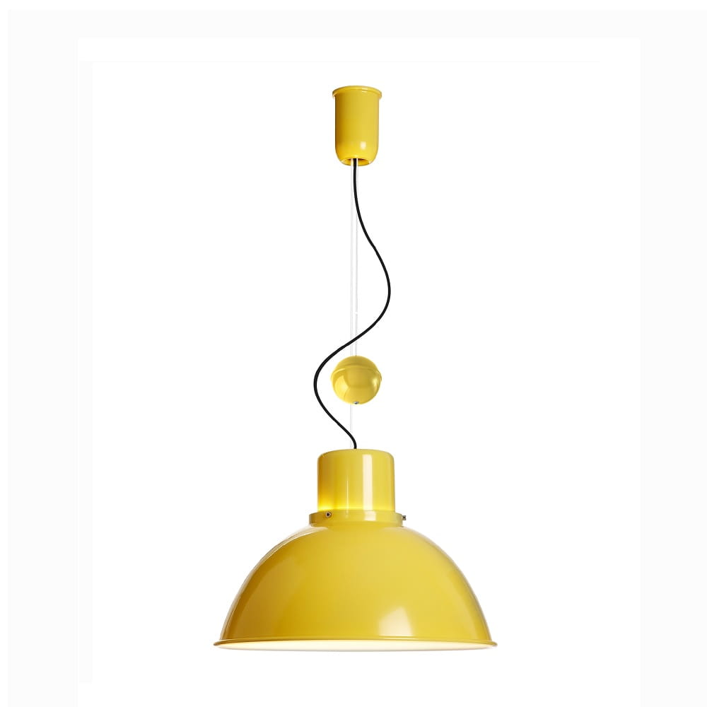 Reflex Maxi Żółta Regulowana lampa wisząca retro..jpg