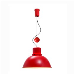 Reflex Maxi Czerwona Regulowana retro lampa wisząca.jpg
