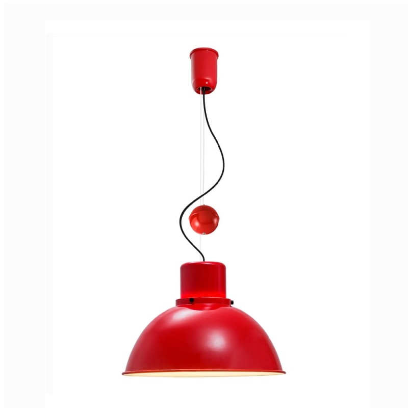 Reflex Maxi Czerwona Regulowana retro lampa wisząca.jpg