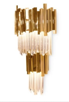 Illuminating Wall Brass  60 duzy kinkiet kryształowy